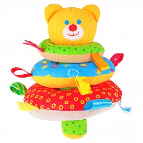 Игрушка "Шумякиши" - Пирамидка Мишка (Мякиши, 322 МЯКИШИsim)